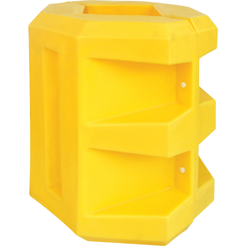 Short Column Protector, 10" x 10" Inside Opening, 24" L x 24" W x 24" H, Yellow Superchem Industries