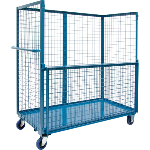 Wire Mesh Stock Truck, Steel, 24" x 55" x 36", 1200 lbs. Capacity Superchem Industries