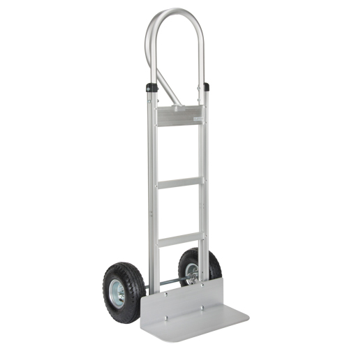 Knocked Down Hand Truck, P-Handle Handle, Aluminum, 52-1/8" Height, 500 lbs. Capacity Superchem Industries