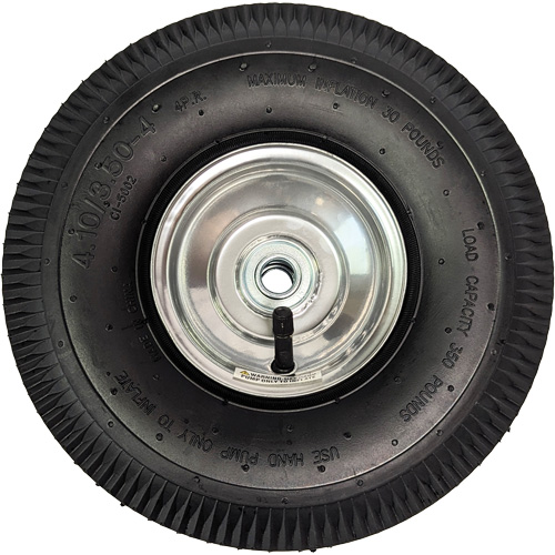 Replacement Pneumatic Tire for Hand Truck, 10" (254 mm), 350 lbs. Capacity Superchem Industries