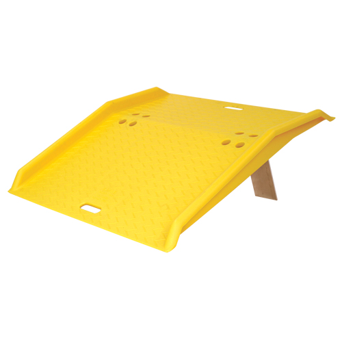 Portable Poly Hand Truck Dock Plate, 750 lbs. Load Capacity, 36" L x 35" W x 5" H Superchem Industries