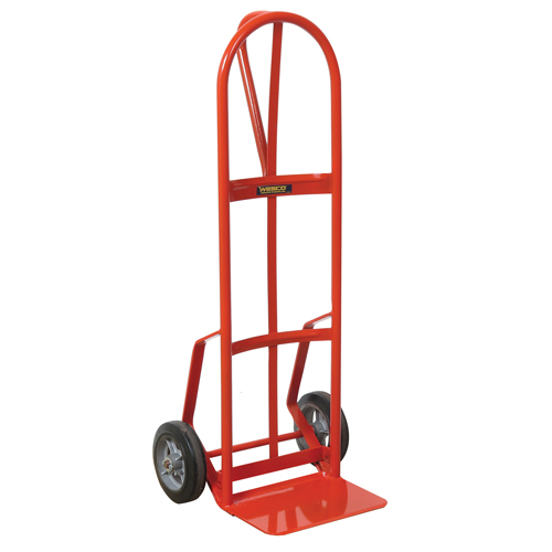 Hand Truck with Reinforced Noseplate - 126DRN-HB , P-Handle Handle, Steel, 51" Height, 800 lbs. Capacity Superchem Industries