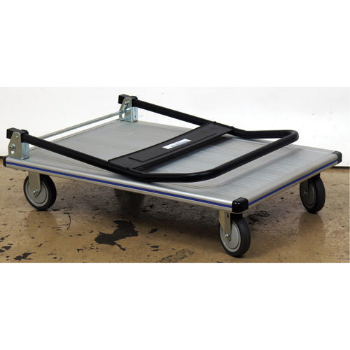 Folding Handle Platform Truck, Aluminum, 350 lbs., 29" L x 18-1/2" W, 34-1/2" High Superchem Industries