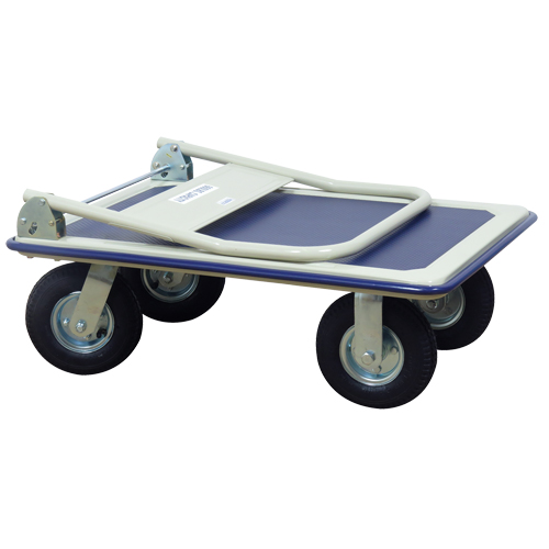 Chariot &agrave; plateforme avec poign&eacute;e pliante, Acier, 660 lb, 35" lo x 23" la, Hauteur 43,5" Superchem Industries