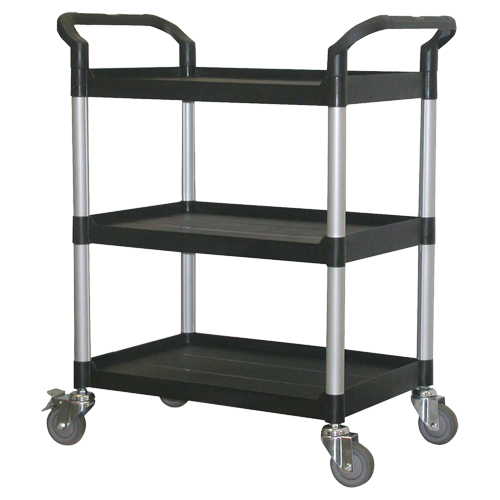 Utility Cart, 3 Tiers, 33-1/2" x 39-3/8" x 19", 300 lbs Capacity Superchem Industries