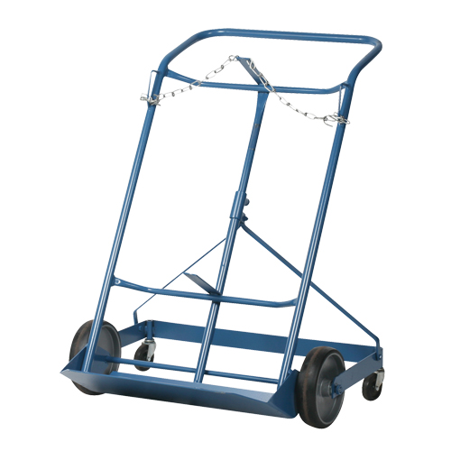 Chariot professionnel CC-2 pour deux bouteilles de gaz, Roues Caoutchouc moul&eacute;, Base de 16-7/8" la x 7-1/4" lo, 500 lb Superchem Industries