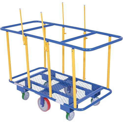 Horizontal Panel Cart, 63-7/16" x 28-1/2" x 40-15/16", 2000 lbs. Capacity Superchem Industries