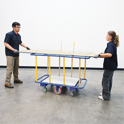 Horizontal Panel Cart, 63-7/16" x 28-1/2" x 40-15/16", 2000 lbs. Capacity Superchem Industries
