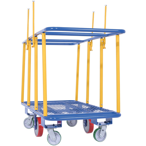 Horizontal Panel Cart, 63-7/16" x 28-1/2" x 40-15/16", 2000 lbs. Capacity Superchem Industries
