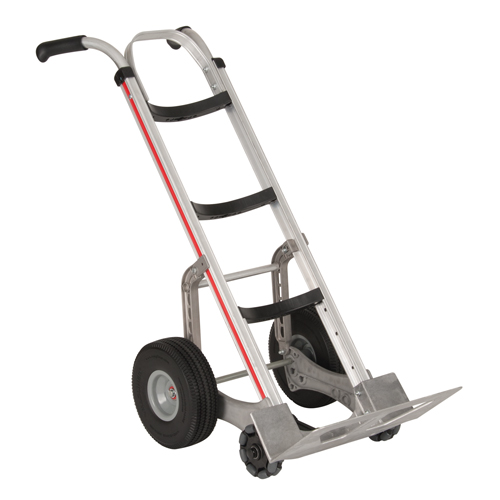 Diable autostabilisant, Prise Double, Aluminium, Hauteur de 55'', Capacit&eacute; 500 lb Superchem Industries