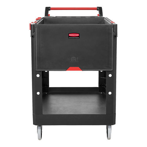 Chariot utilitaire robuste et polyvalent, 2 tiers, 25-1/5" x 36" x 51-1/2", Capacit&eacute; 500 lb Superchem Industries