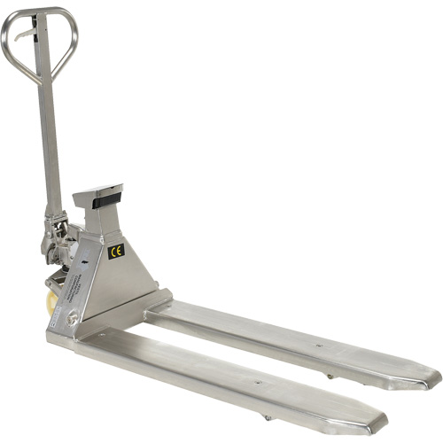 Scale Pallet Truck, 45.69" L x 21.875" W, 5000 lbs. Cap. Superchem Industries
