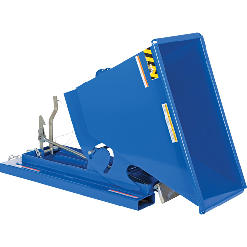 Conteneur autobasculeur, Acier, 1/3 vg³, Bleu Superchem Industries