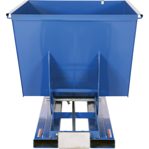 Self-Dumping Hopper, Steel, 1-1/2 cu.yd., Blue Superchem Industries