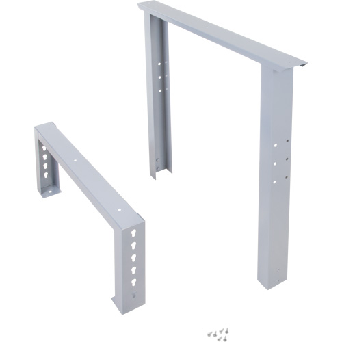 Pattes d'&eacute;tabli pour service industriel, Acier, 30" p x 34" h, Simple Superchem Industries