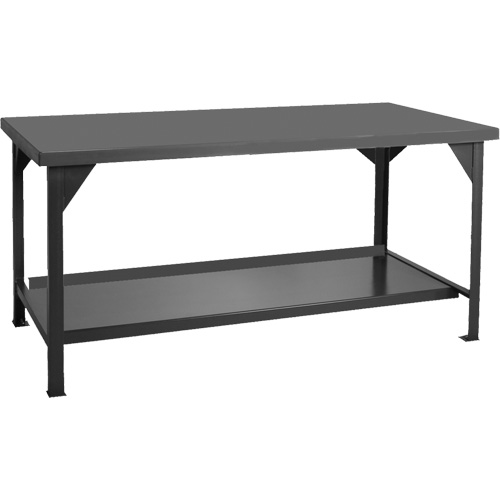 Heavy-Duty Workbench, 48" W x 30" D x 34" H, 4000 lbs. Capacity Superchem Industries