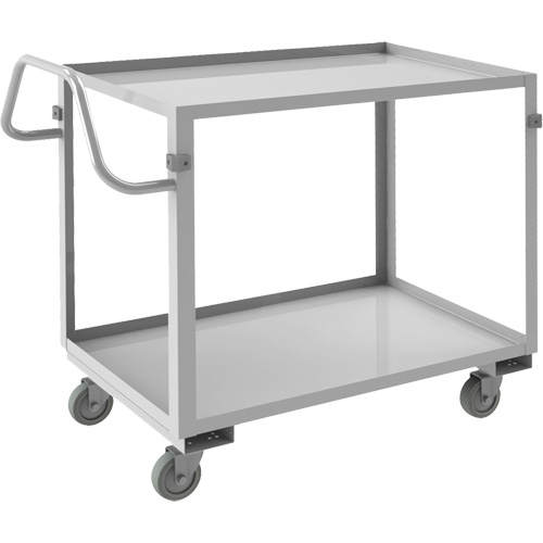 Industrial Grade Shelf Cart, 2 Tiers, 22-1/2" W x 36-1/2" H x 42-7/16" D, 600 lbs. Capacity Superchem Industries