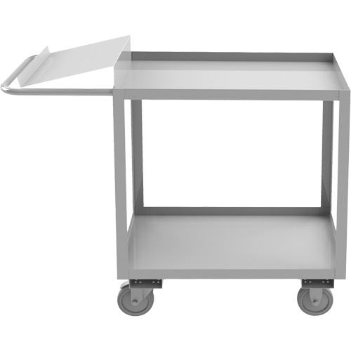 Industrial Grade Order Picking Cart, 39" H x 18-1/8" W x 51" D, 2 Shelves, 1200 lbs. Capacity Superchem Industries