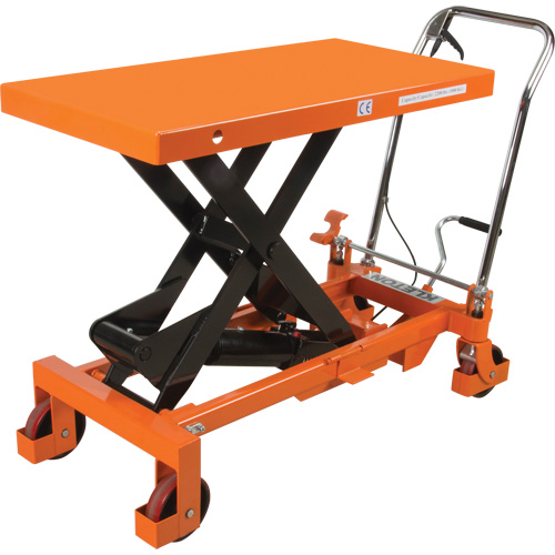 Table &eacute;l&eacute;vatrice &agrave; ciseaux hydraulique, 40" lo x 20 " la, Acier, Capacit&eacute; 2200 lb Superchem Industries