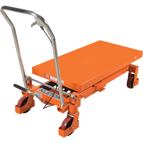 Table &eacute;l&eacute;vatrice &agrave; ciseaux hydraulique, 40" lo x 20 " la, Acier, Capacit&eacute; 2200 lb Superchem Industries