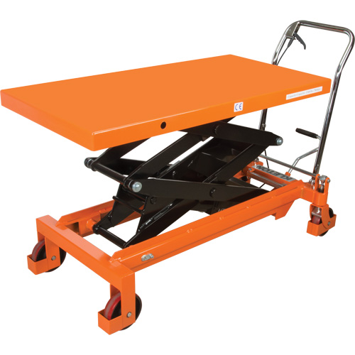 Table &eacute;l&eacute;vatrice &agrave; ciseaux hydraulique, 48" lo x 24" la, Acier, Capacit&eacute; 1540 lb Superchem Industries