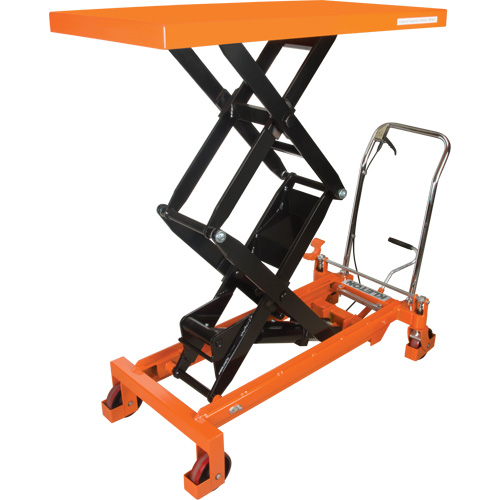 Table &eacute;l&eacute;vatrice &agrave; ciseaux hydraulique, 48" lo x 24" la, Acier, Capacit&eacute; 1540 lb Superchem Industries