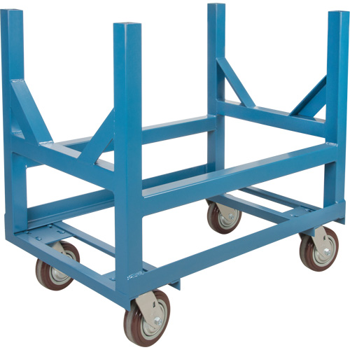 Pipe & Bar Cradle Truck, 48" L x 24" W x 34" H, 2500 lbs. Capacity, Polyurethane Wheels Superchem Industries