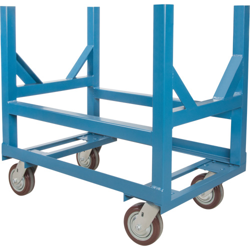 Pipe & Bar Cradle Truck, 48" L x 24" W x 34" H, 2500 lbs. Capacity, Polyurethane Wheels Superchem Industries