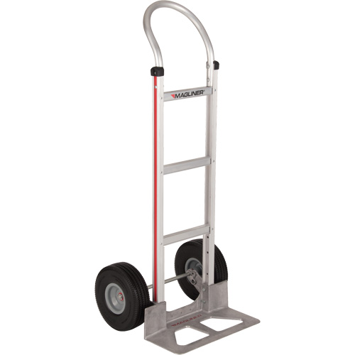 Knocked Down Hand Truck, Continuous Handle, Aluminum, 48" Height, 500 lbs. Capacity Superchem Industries