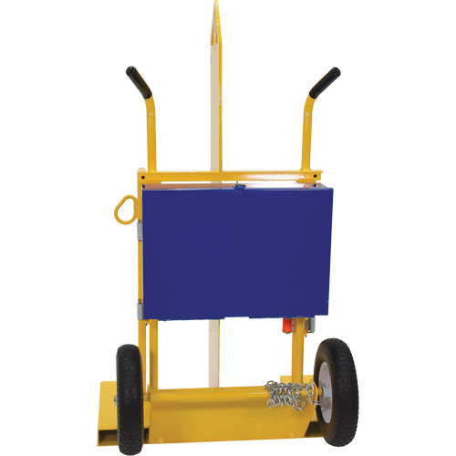 Chariot pour chalumeau et bouteille &agrave; gaz, Roues Rempli de mousse, Base de 24" la x 19-1/2" lo, 500 lb Superchem Industries