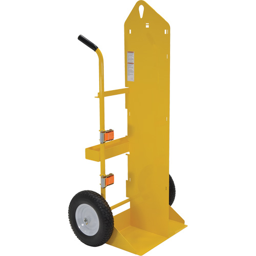Welding Cylinder Torch Cart, Foam-Filled Wheels, 23-13/16" W x 22-13/16" L Base, 500 lbs. Superchem Industries