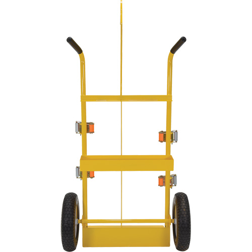 Welding Cylinder Torch Cart, Foam-Filled Wheels, 23-13/16" W x 22-13/16" L Base, 500 lbs. Superchem Industries