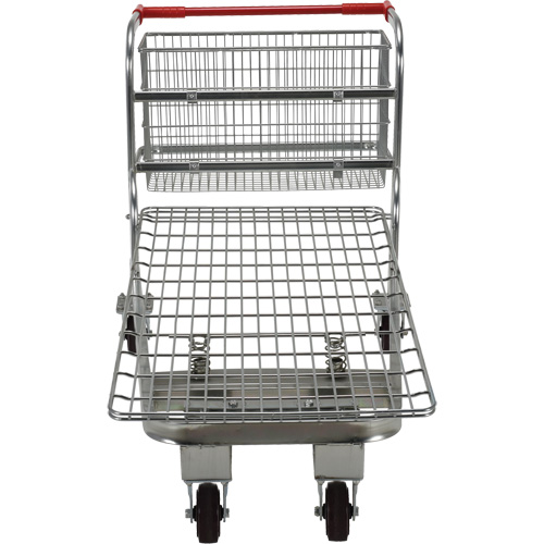 Nestable Wire Cart, Steel, 28-3/4" x 37-1/16" x 59-5/8", 275 lbs. Capacity Superchem Industries