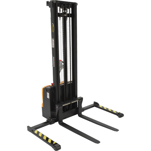 Double Mast Stacker, Electric Operated, 2200 lbs. Capacity, 150" Max Lift Superchem Industries