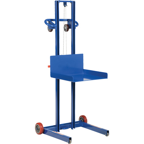 Low Profile Lite Load Lift, Hand Winch Operated, 400 lbs. Capacity, 55" Max Lift Superchem Industries
