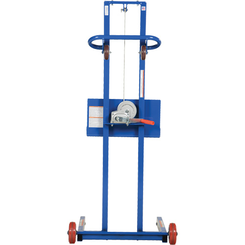 Low Profile Lite Load Lift, Hand Winch Operated, 400 lbs. Capacity, 55" Max Lift Superchem Industries