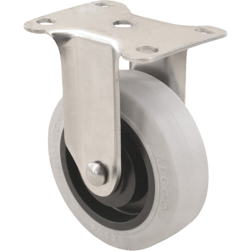 2309 Caster, Rigid, 5" (127 mm), Envirothane Grey, 350 lbs. (158.8 kg.) Superchem Industries