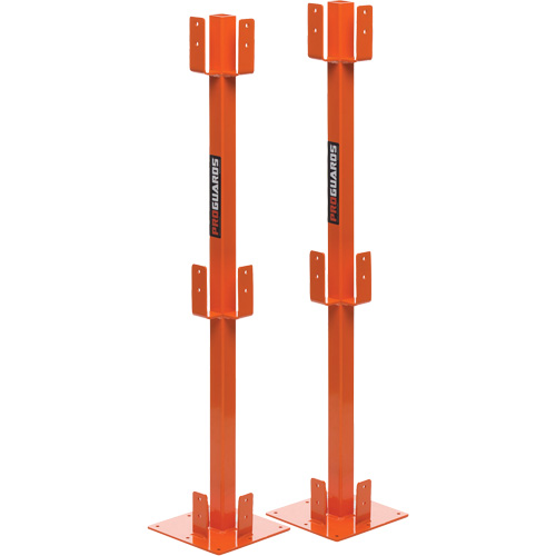 ProGuards Temporary Guard Rail Posts, 8" W x 39" H, Orange Superchem Industries