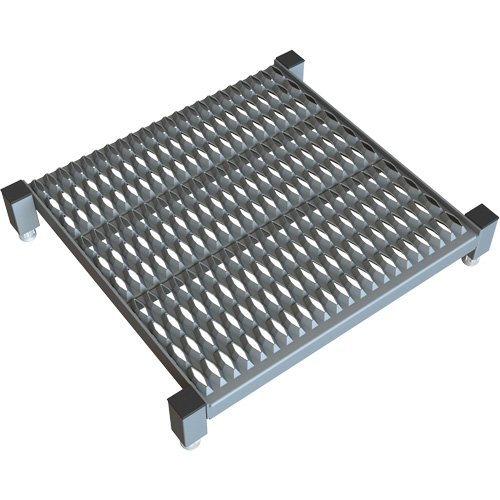 Plateforme de travail en une &eacute;tape &agrave; hauteur r&eacute;glable, 24" la x 24" pr, Capacit&eacute; de 800 lb, Enti&egrave;rement soud&eacute; Superchem Industries