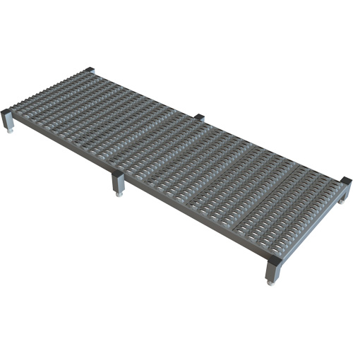 Plateforme de travail en une &eacute;tape &agrave; hauteur r&eacute;glable, 24" la x 71" pr, Capacit&eacute; de 800 lb, Enti&egrave;rement soud&eacute; Superchem Industries