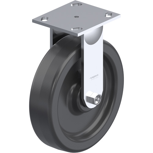 21 Series Medium-Duty Caster, Rigid, 8" (203.2 mm), Phenolic, 1250 lbs. (567 kg.) Superchem Industries