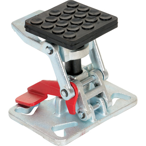 Verrou de plancher &agrave; hauteur ajustable pour service intense, 8" Hauteur rallong&eacute;e, 5-1/2" Hauteur r&eacute;tract&eacute;e, Acier Superchem Industries