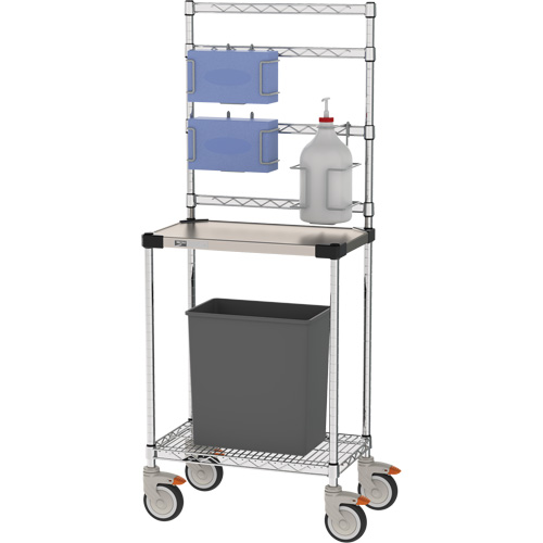Poste de d&eacute;sinfection, Acier inoxydable, 24" x 60" x 14", Capacit&eacute; 900 lb Superchem Industries