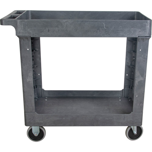Utility Service Cart, 2 Tiers, 16-1/2" x 32-1/2" x 34-1/2", 550 lbs. Capacity Superchem Industries