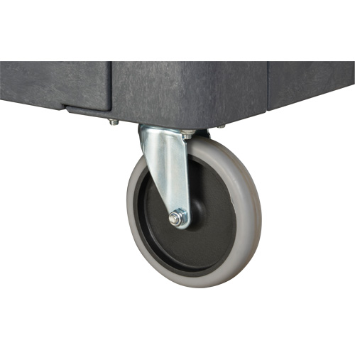 Flat-Shelf Utility Service Cart, 2 Tiers, 25-1/4" x 32-1/4" x 44", 550 lbs. Capacity Superchem Industries
