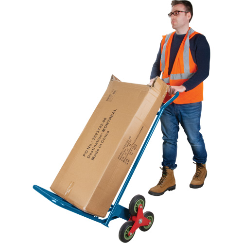 Stair Climbing Hand Truck, Steel Frame, 23-3/4" W x 45-5/8" H, 300 lbs. Capacity Superchem Industries