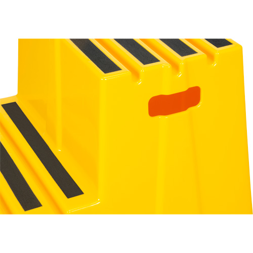 Industrial Step Stool, 2 Steps, 26" x 22-7/16" x 19-11/16" High Superchem Industries