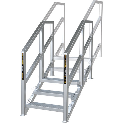 Escalier Smartstairs t&eacute;lescopique &agrave; 3-5 marches en aluminium Superchem Industries