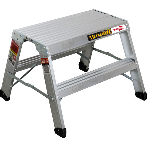 Portable Work-Stand Saw Horse, Aluminum Frame, 12-1/4" D x 24" H Superchem Industries