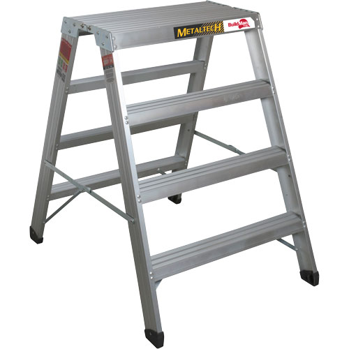 Poste de travail chevalet de sciage portatif, Cadre Aluminium, 12-1/4" p x 48" h Superchem Industries